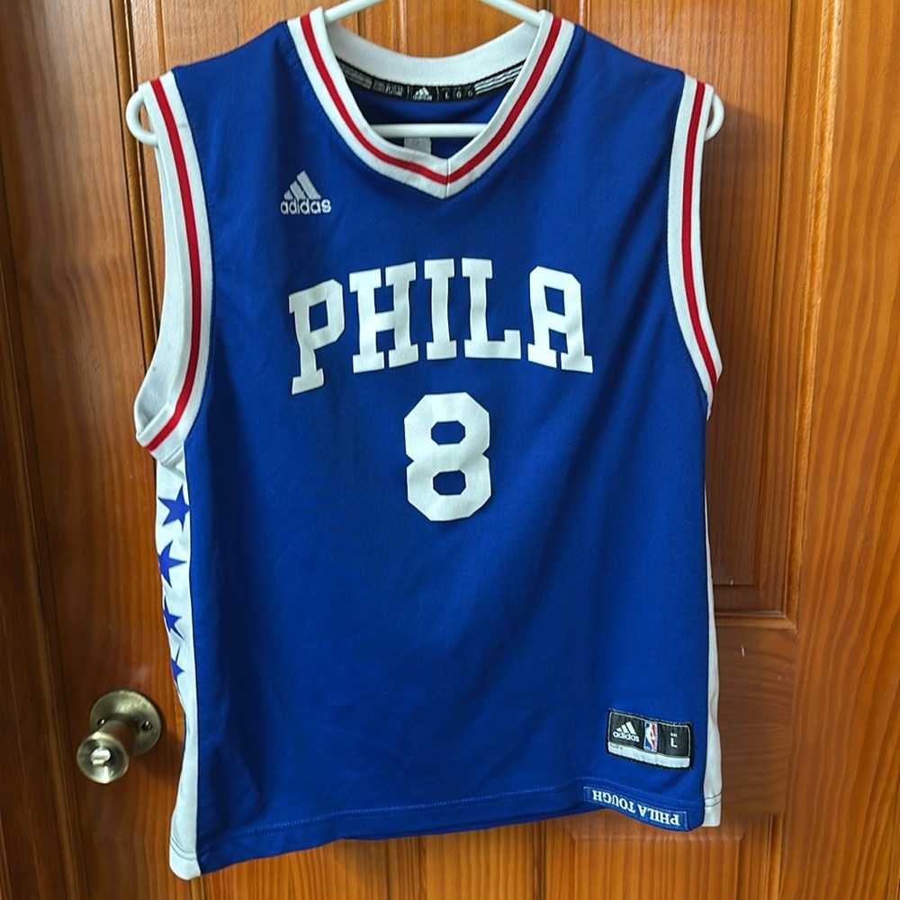 Adidas NBA Philadelphia 76ers #8 Jhalil Okafor Jersey size largr